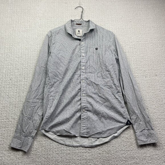 Garcia Then now & Forever Button down shirt Men M Stretch Pictogram AOP - Picture 1 of 16